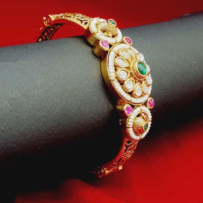 Kundan Bracelet 1 Multi Gold