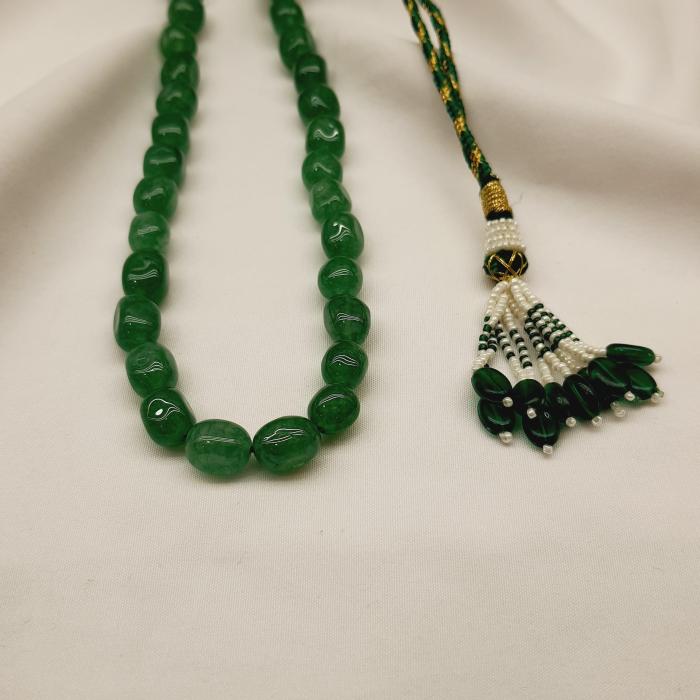 Semi Stone Mala 3 Emerald