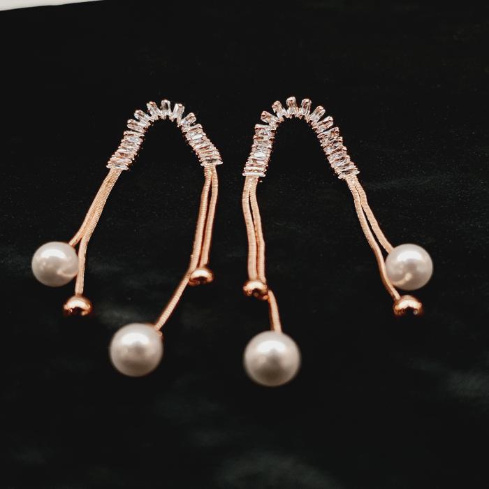 Fashion Earrings 3 Rose Gold