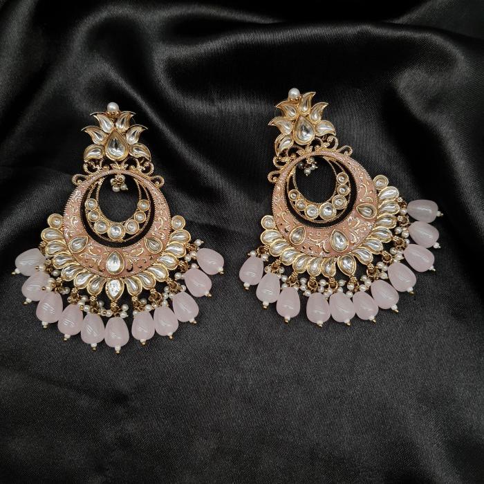 Mehandi Polish Earrings 3 Pink