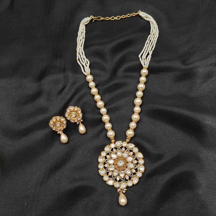 AC Kundan Pendant Set 2 Gold