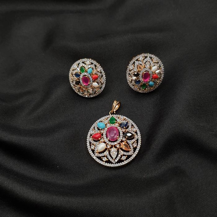 AD Pendant Set - ADPS Navratan