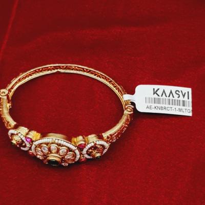 Kundan Bracelet 1 Multi Gold