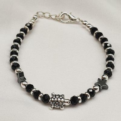 Silver Replica Bracelet 7 Black Silver