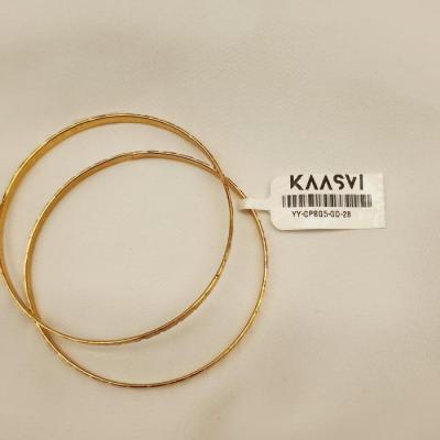 Gold Plated Bangle 5 Gold 2.8