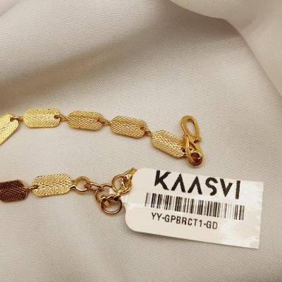 Gold Plated 1 Bracelet Gold