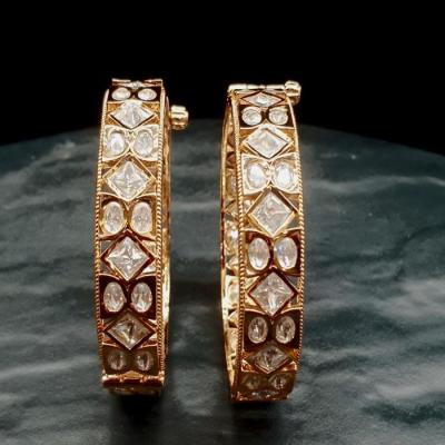 Premium Kundan Bangle 2 Gold