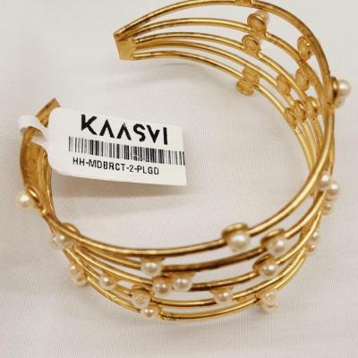 Modern Bracelet 2 Pearl Gold