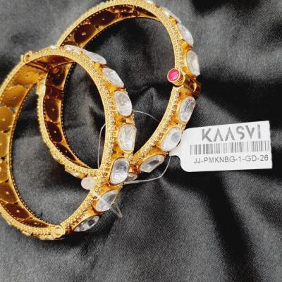 Premium Kundan Bangle 1 Gold 2.6