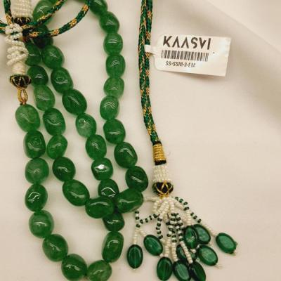 Semi Stone Mala 3 Emerald