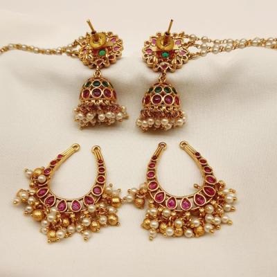 Antique Earrings 1 Ruby Gold