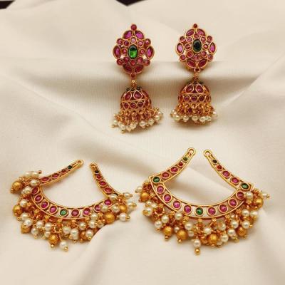 Antique Earrings 2 Ruby Gold