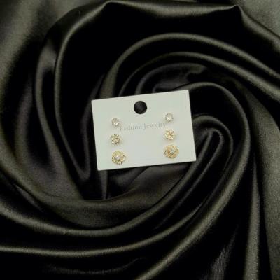 Fashion Earrings Set 4 Gold