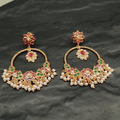 Jadau Earrings 1 Multi Gold