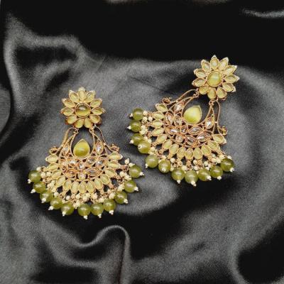 Mehandi Polish Earrings 4 Green