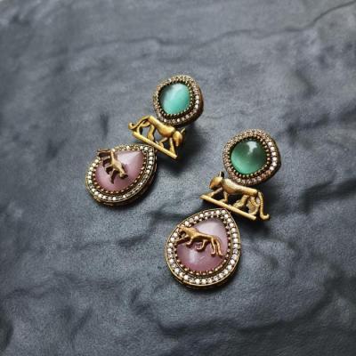 Sabya Sachi SS Earrings 3 Mint Pink