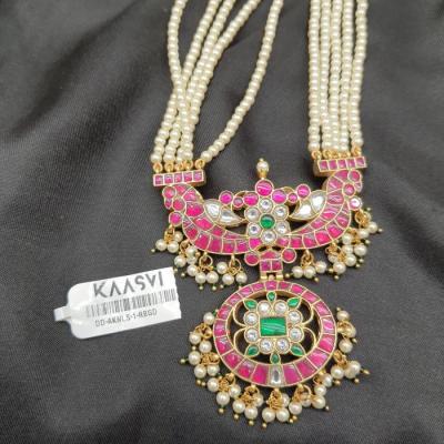 Antique Kundan Long Set 1 Ruby Gold