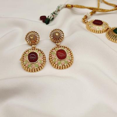 Antique Necklace Set 1 Multi Gold