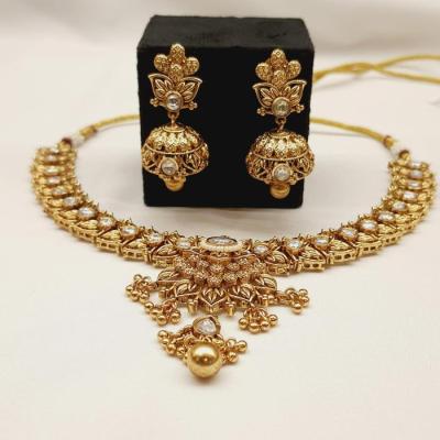 Kundan Necklace Set 5 Gold