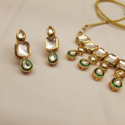 Kundan Necklace Set 1 Gold