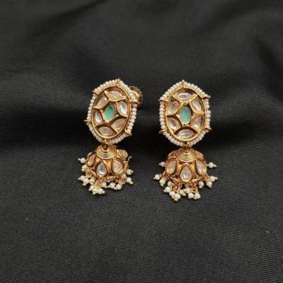 Tayani Kundan Chokar Set 3 Mint Gold