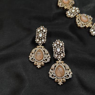 Victorian Necklace Set 3 Peach