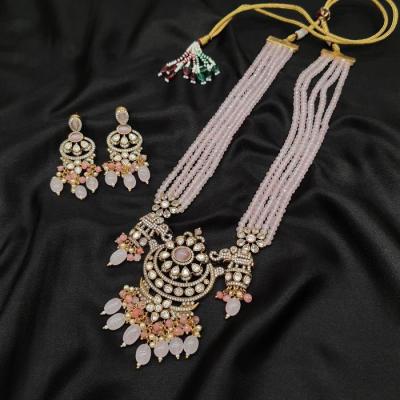 Victorian Long Pendant Set - VLPS 8 Pink