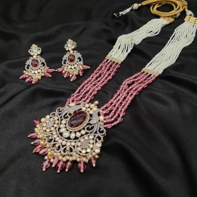 Victorian Long Pendant Set - VLPS 1 Ruby Gold