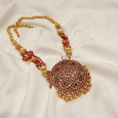 Antique Pendant Set - ANPS 2 Ruby Gold