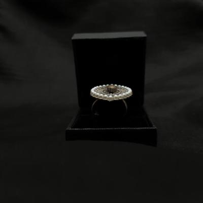 Silver Replica Ring - SLRRG 4 Pearl Silver