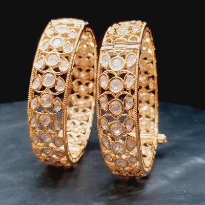 Premium Kundan Bangle 2 Gold 2.6