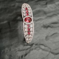 AD Bracelet 7 Ruby Silver