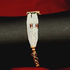 Kundan Bracelet 2 Multi Gold