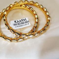 AC Kundan Bangle 3 Gold 2.8