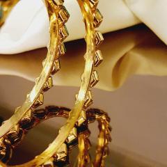 AC Kundan Bangle 3 Gold 2.8