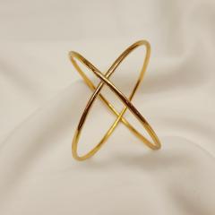 Gold Plated Bangle 2 Gold 2.4