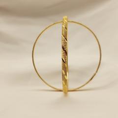 Gold Plated Bangle 3 Gold 2.6