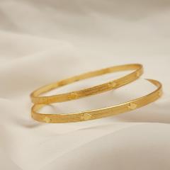 Gold Plated Bangle 4 Gold 2.4