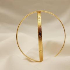 Gold Plated Bangle 4 Gold 2.4