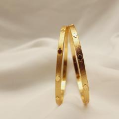 Gold Plated Bangle 4 Gold 2.4