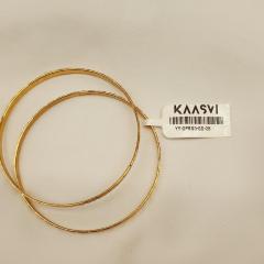 Gold Plated Bangle 5 Gold 2.8