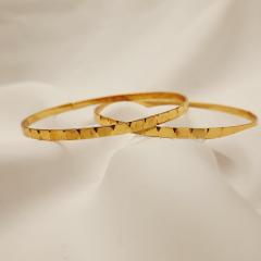 Gold Plated Bangle 5 Gold 2.8