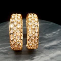 Premium Kundan Bangle 2 Gold 2.6