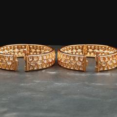 Premium Kundan Bangle 4 Gold 2.6