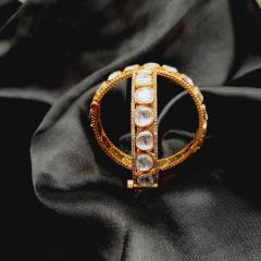 Premium Kundan Bangle 1 Gold 2.6