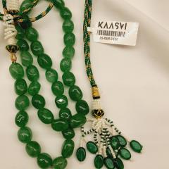 Semi Stone Mala 3 Emerald