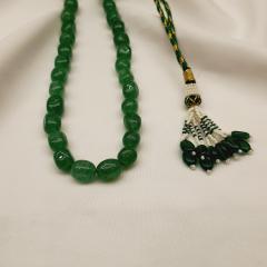 Semi Stone Mala 3 Emerald