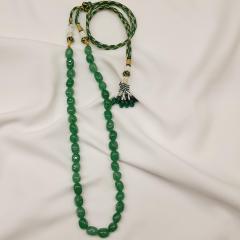 Semi Stone Mala 3 Emerald