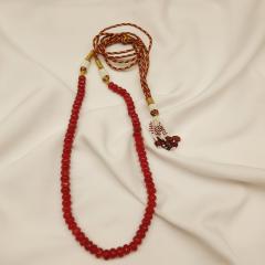 Semi Stone Mala 1 Ruby