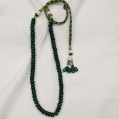 Semi Stone Mala 5 Emerald